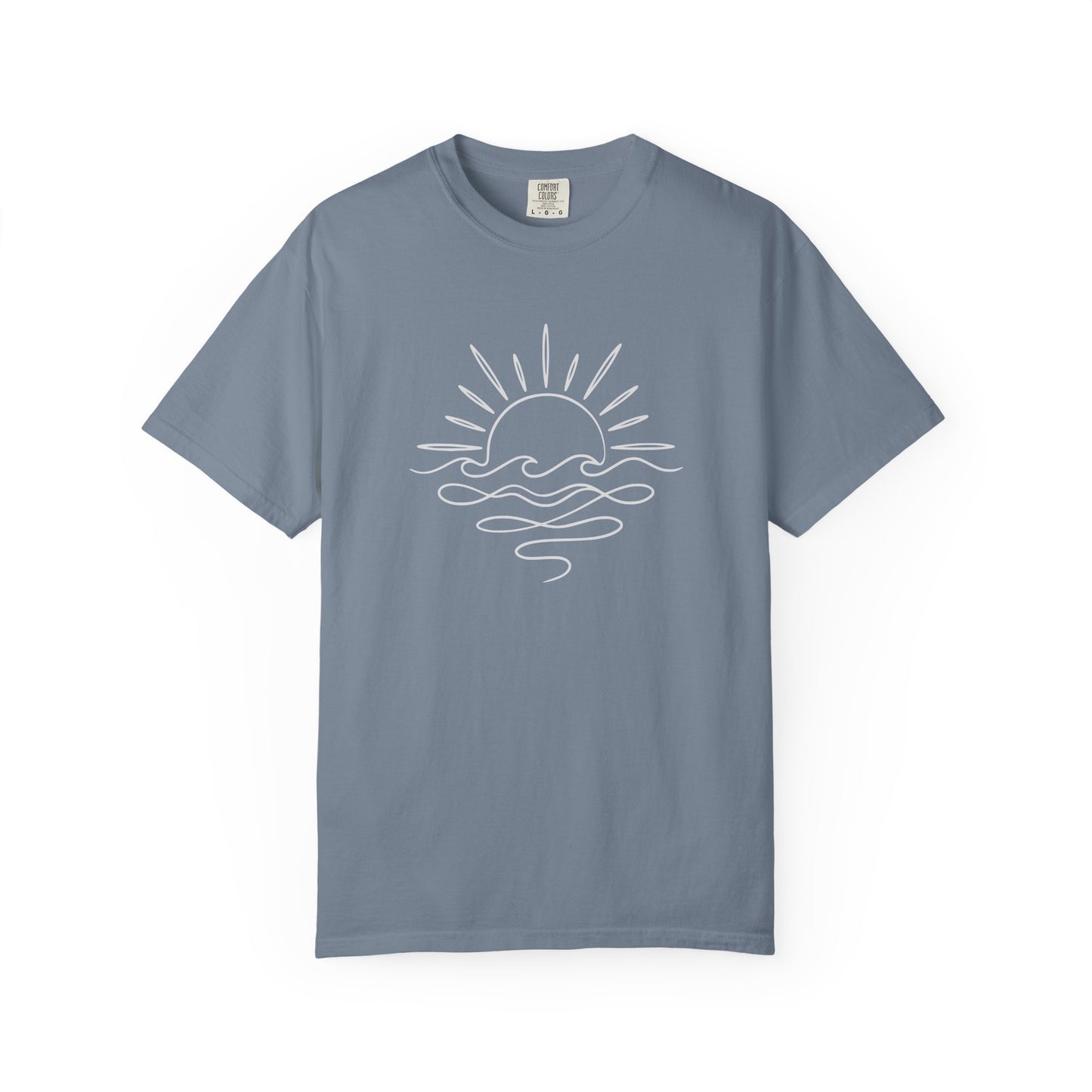 Boho Sunrise Line Art T-Shirt