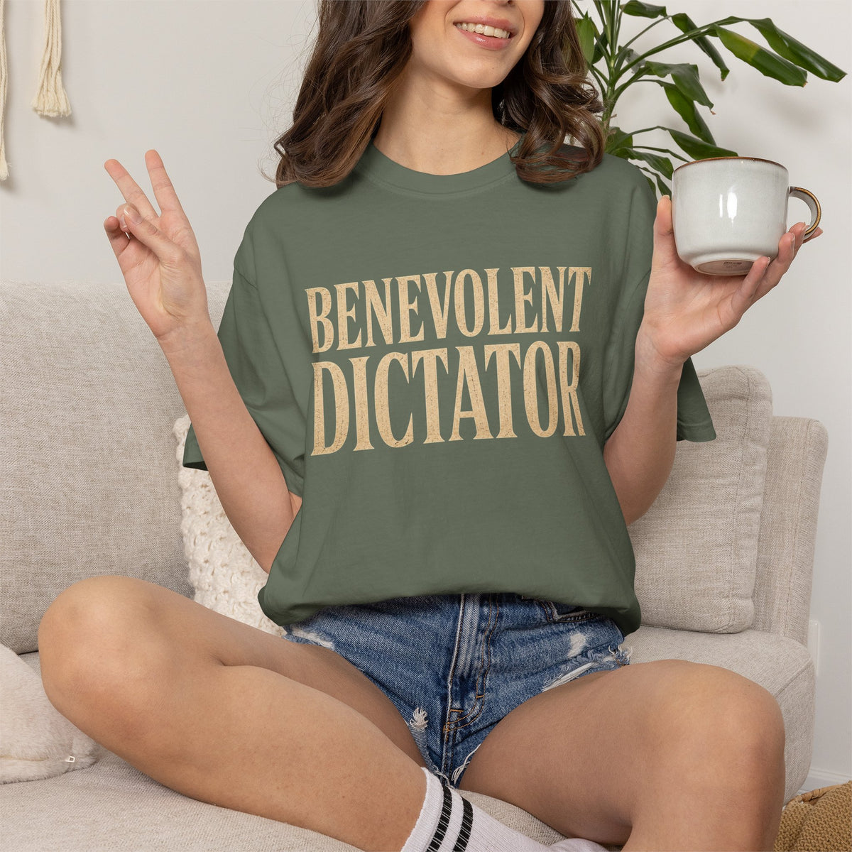 Benevolent Dictator T-Shirt Vintage Typography Graphic Tee