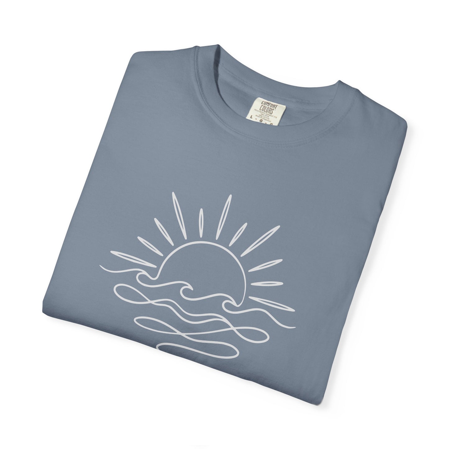 Boho Sunrise Line Art T-Shirt