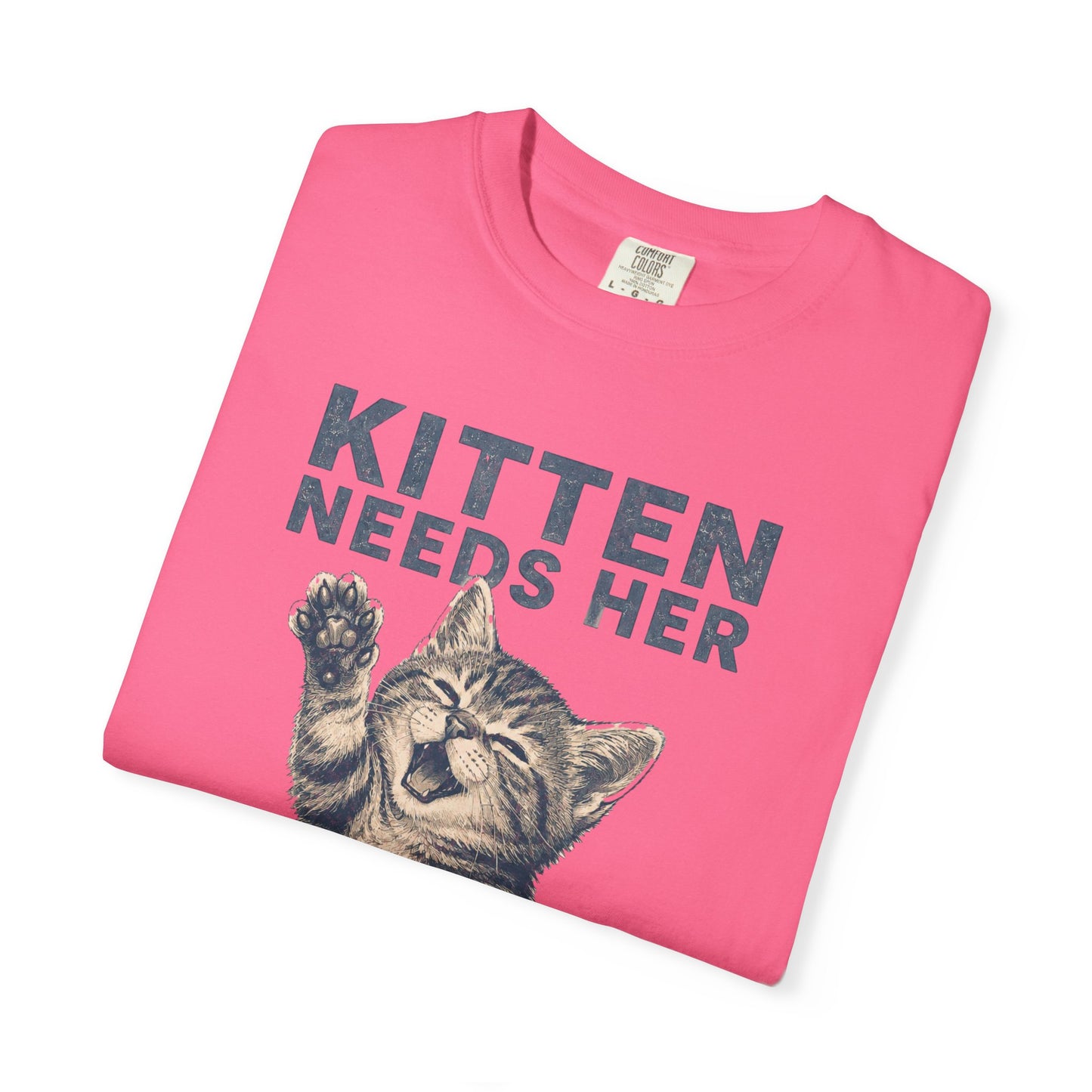 Kitten Needs Her Snacks T-Shirt — Cute Vintage Cat Graphic Tee