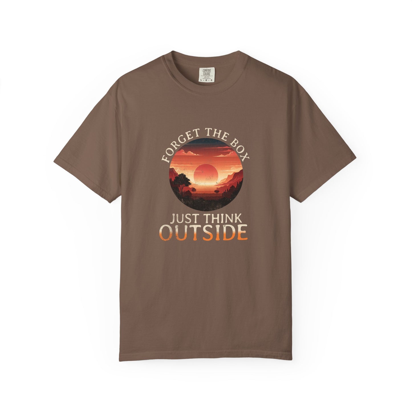 Forget the Box "Think Outside" Camping Hiking Beach Lake T-Shirt