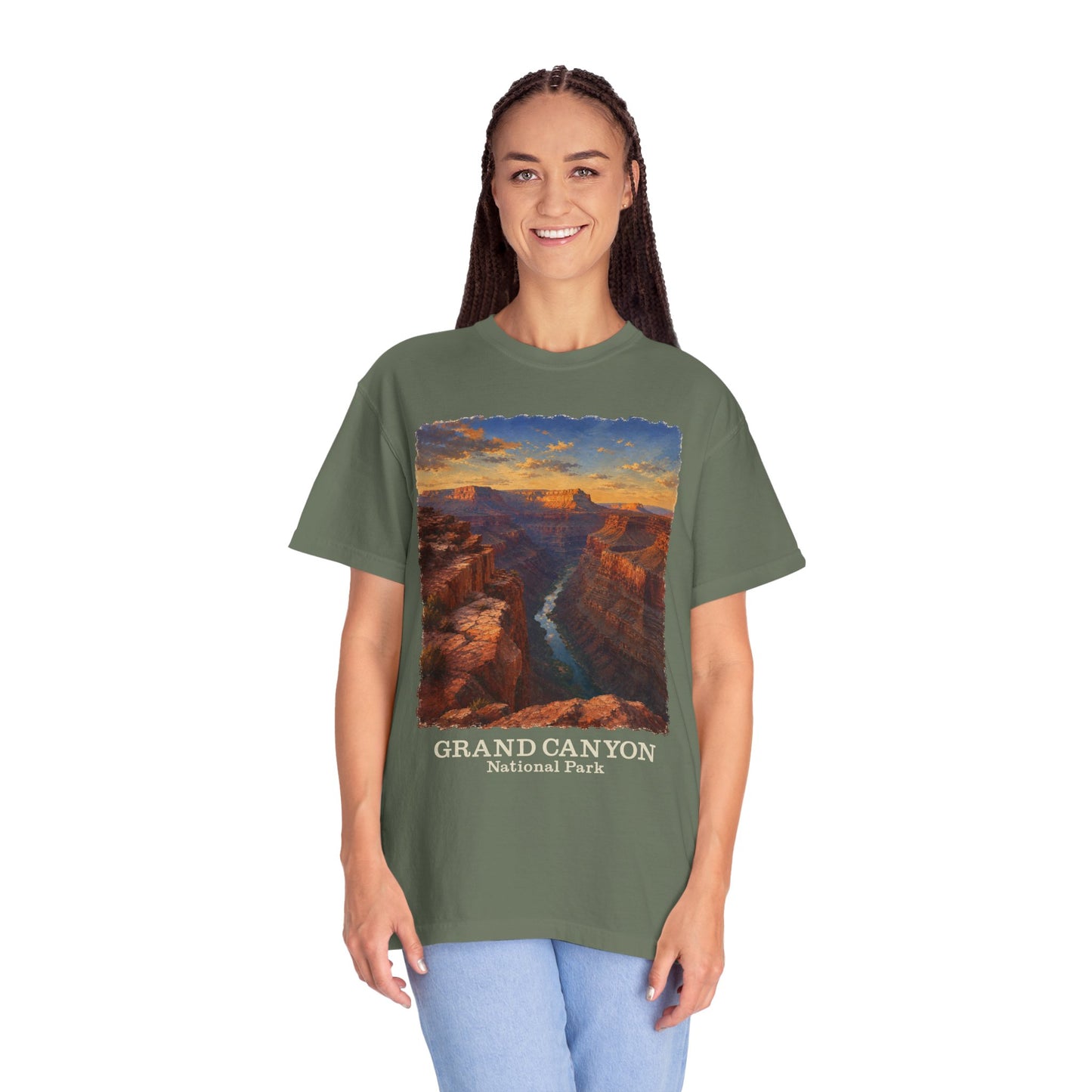 Grand Canyon National Park T-Shirt — Vintage Sunset Canyon Graphic Toroweap Overlook Tee