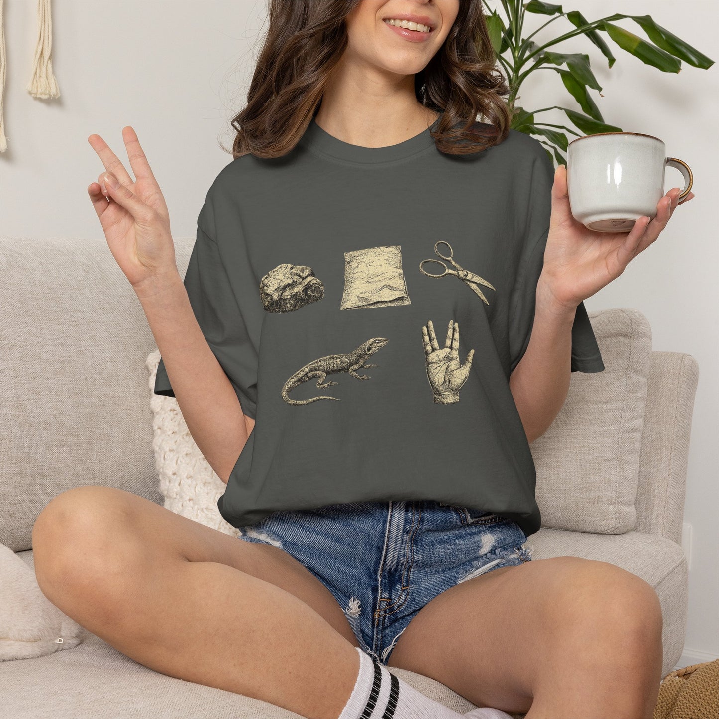 Rock Paper Scissors Lizard Spock T-Shirt — Big Bang Theory Tribute