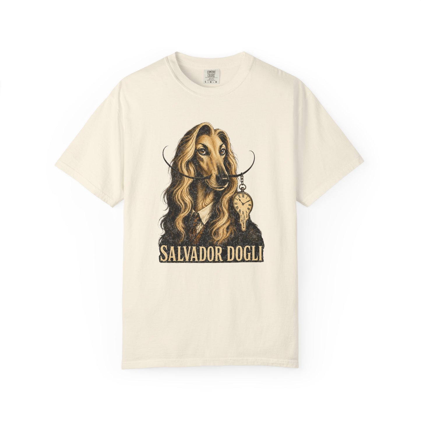 Salvador Dogli Art Tee — Surreal Afghan Hound Graphic T-Shirt