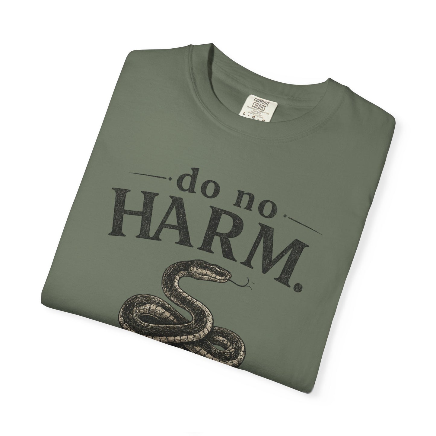 DO NO HARM, TAKE NO SHIT Snake Graphic T-Shirt