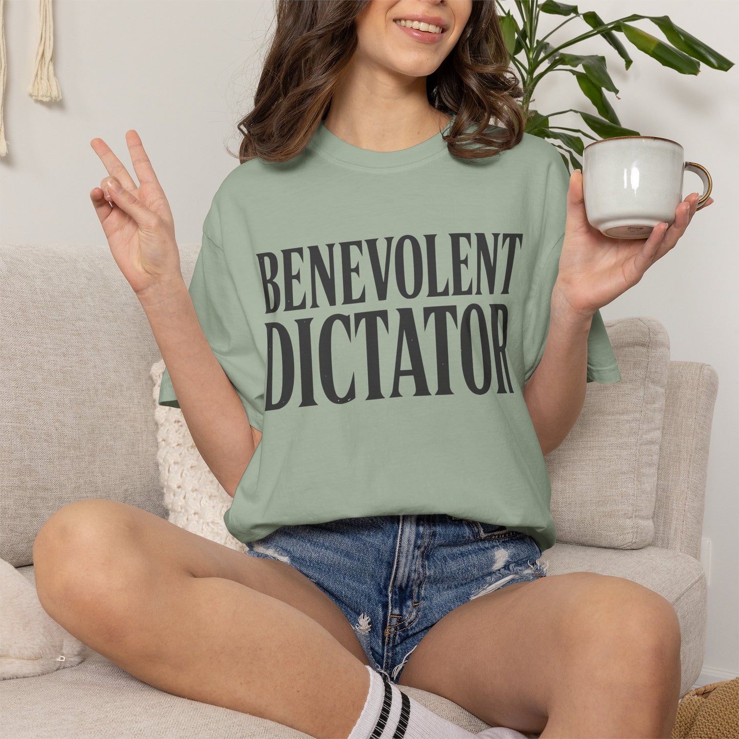 Benevolent Dictator T-Shirt Vintage Typography Graphic Tee