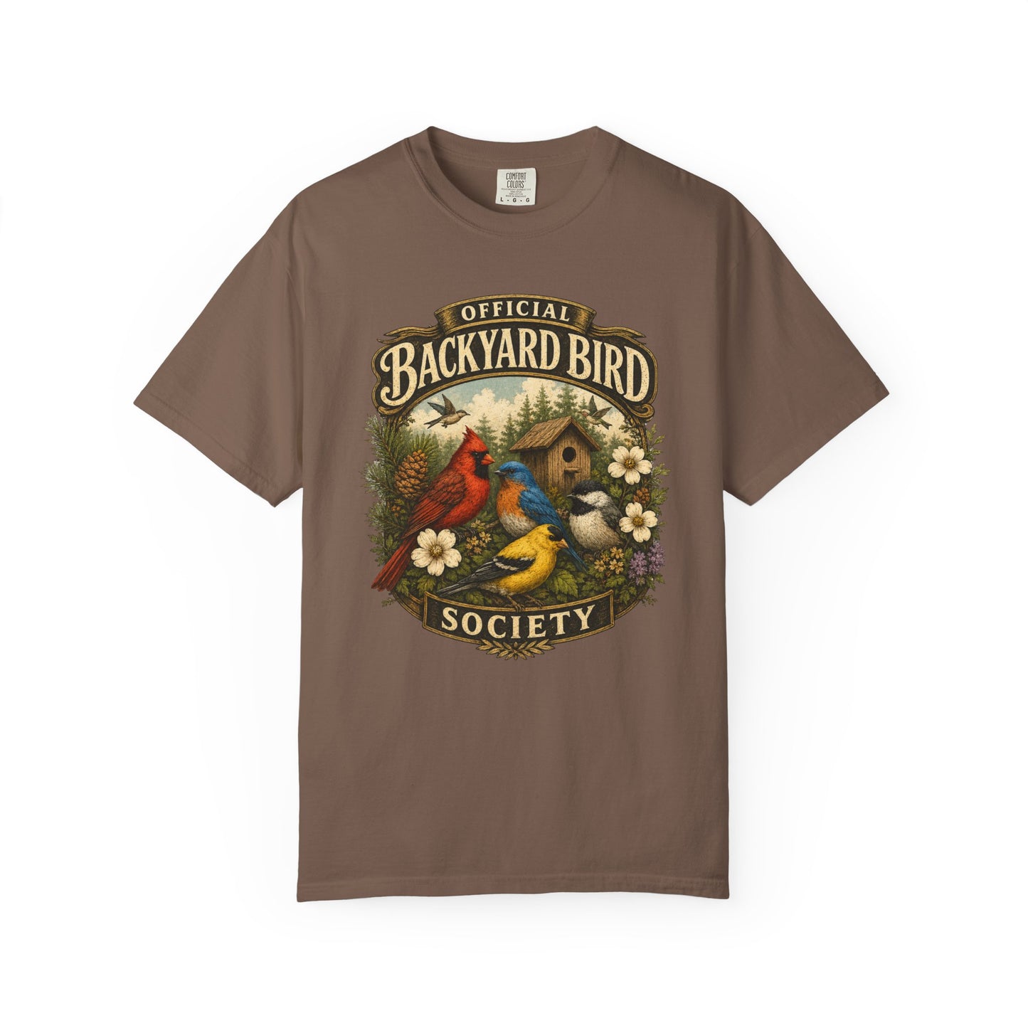 Backyard Bird Society T-Shirt — Vintage Birdwatching Graphic Tee