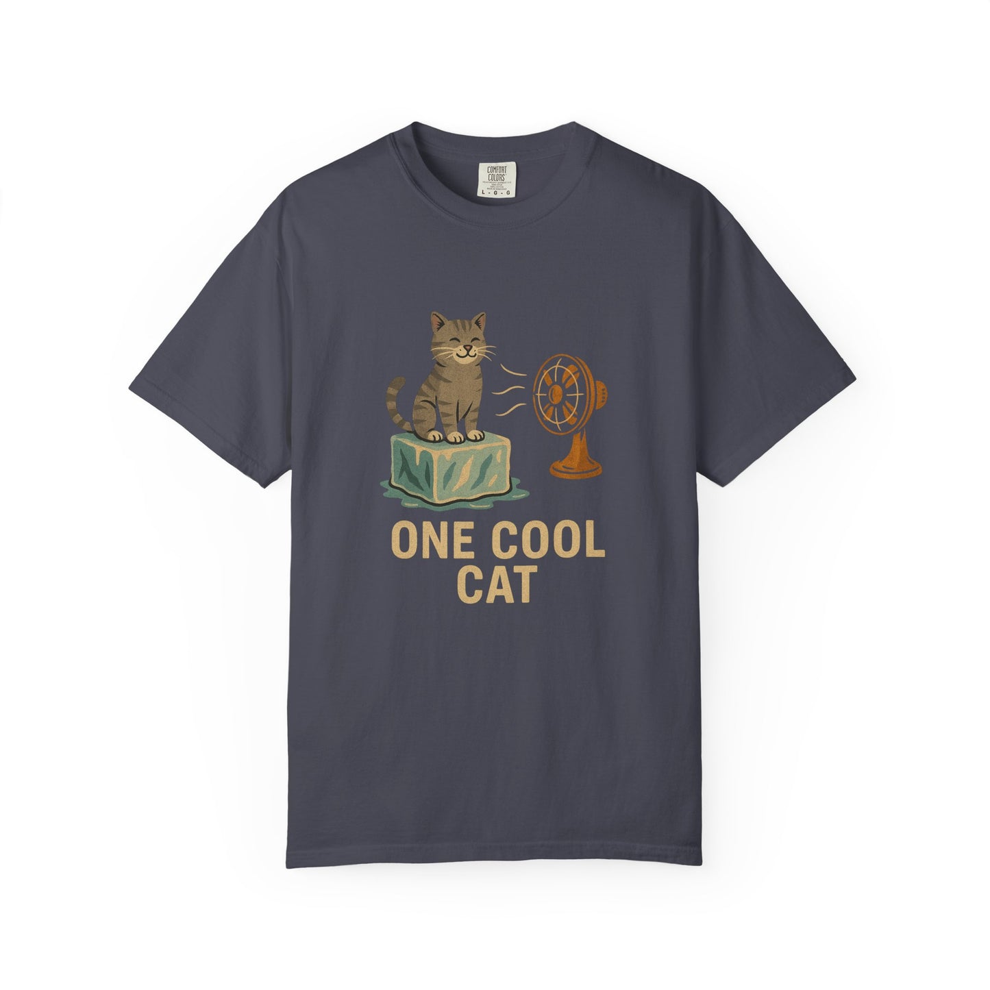 One Cool Cat T-Shirt — Funny Cat on Ice Graphic Tee