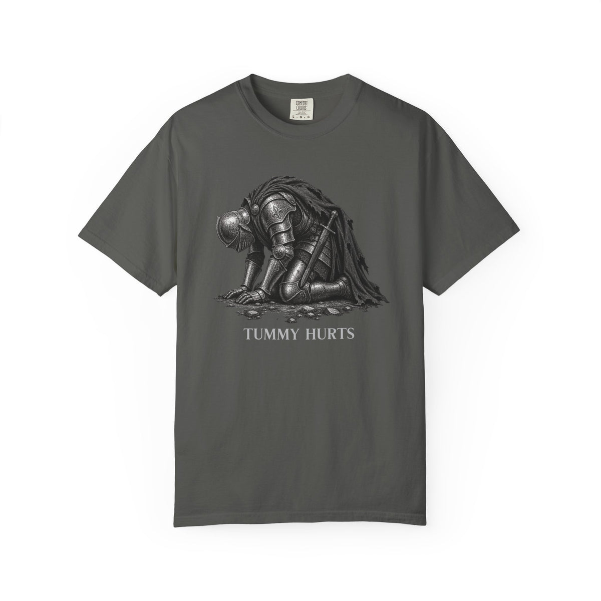 Tummy Hurts Medieval Knight Funny Fantasy Shirt