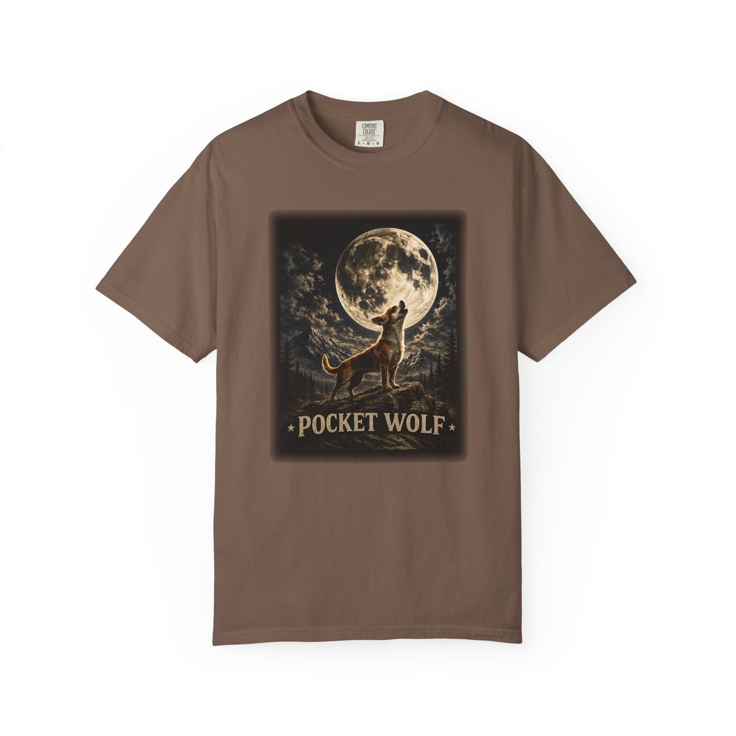 Pocket Wolf Chihuahua Howling T-Shirt, Funny Small Dog Graphic Tee