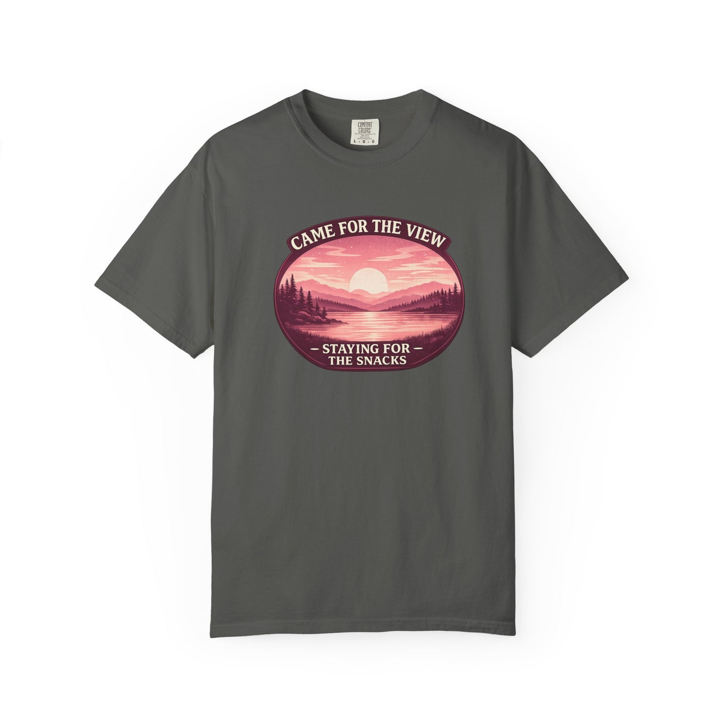 Came for the View, Staying for the Snacks Lake T-Shirt