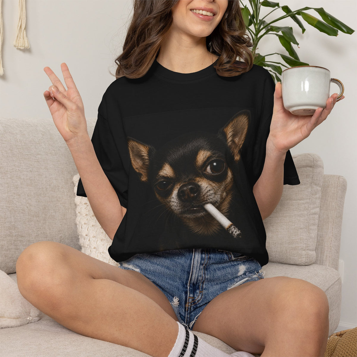 Tough Side-Eye Chihuahua T-Shirt