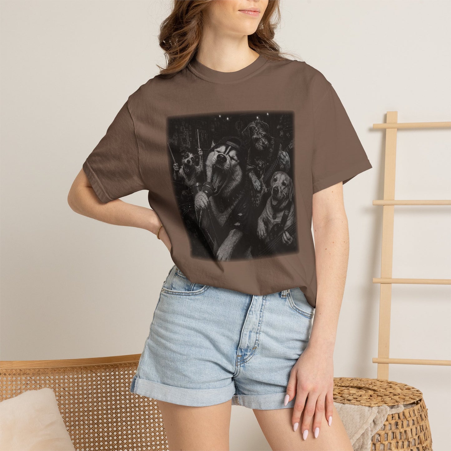 Garage Band Dogs T-Shirt | Funny Dog Music Graphic Tee