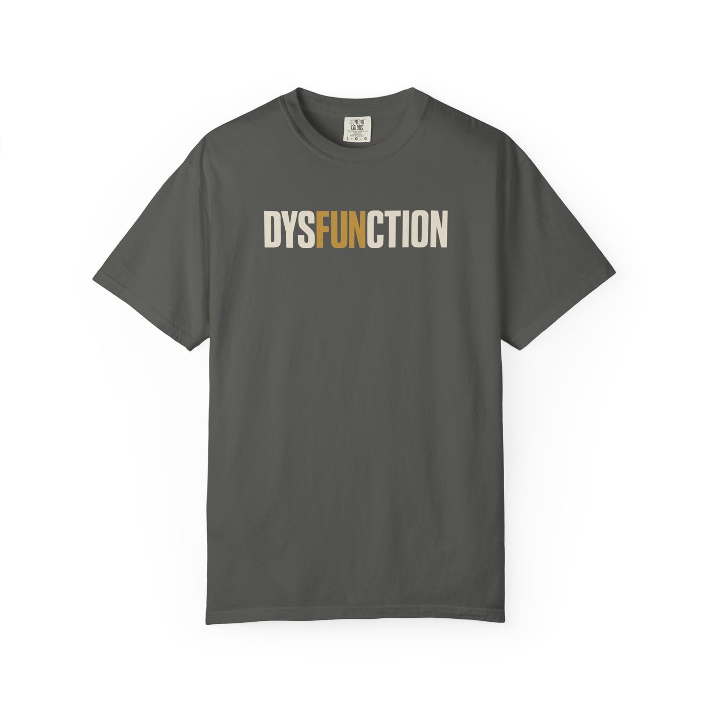 DysFUNction Shirt, Funny Minimalist Typography Humor Shirt