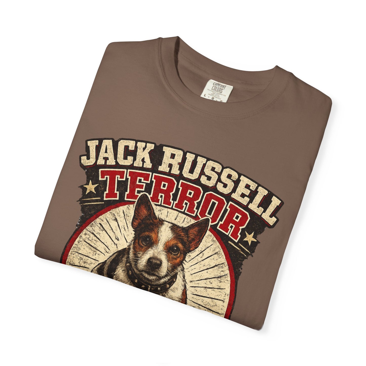 Jack Russell Terror T-Shirt — "Built Like a Missile, Zero Fear"