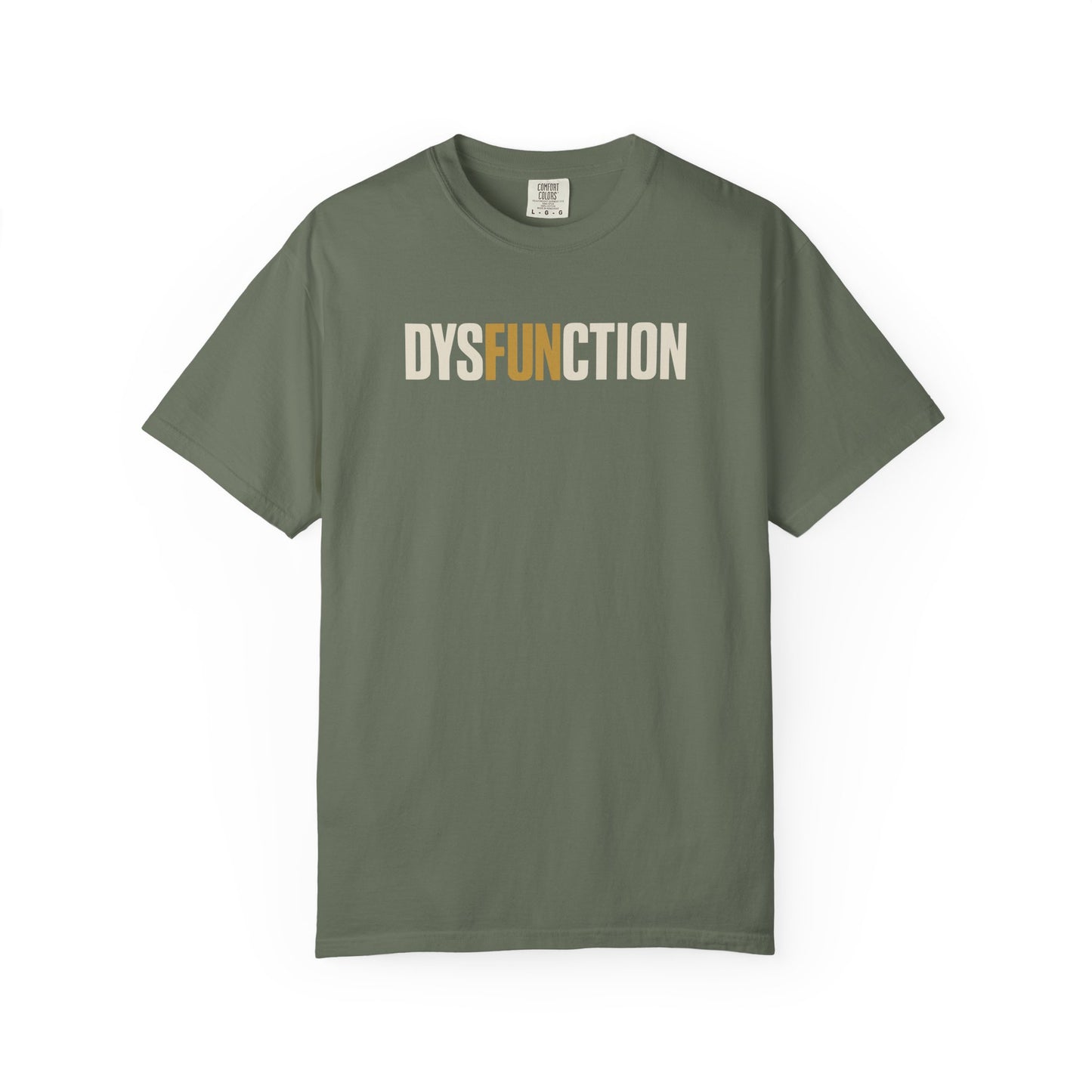 DysFUNction Shirt, Funny Minimalist Typography Humor Shirt