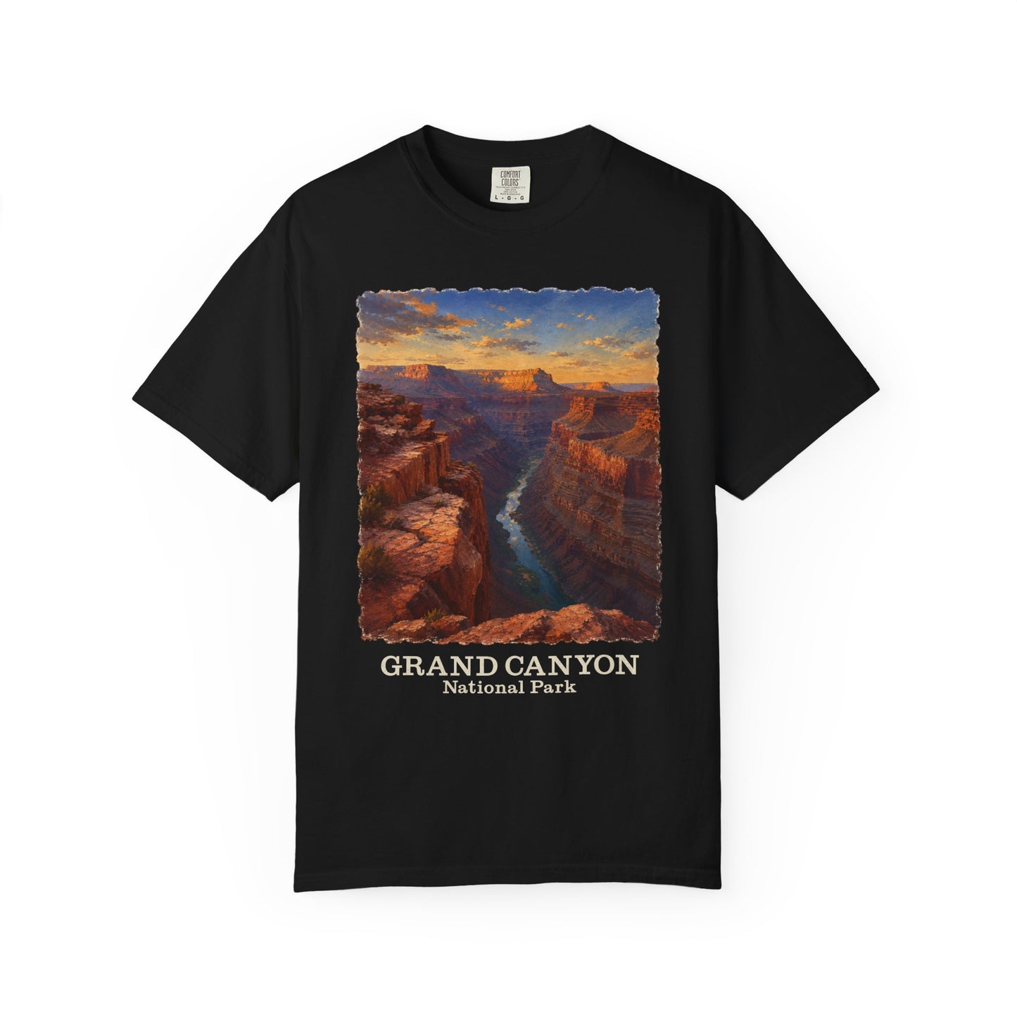 Grand Canyon National Park T-Shirt — Vintage Sunset Canyon Graphic Toroweap Overlook Tee