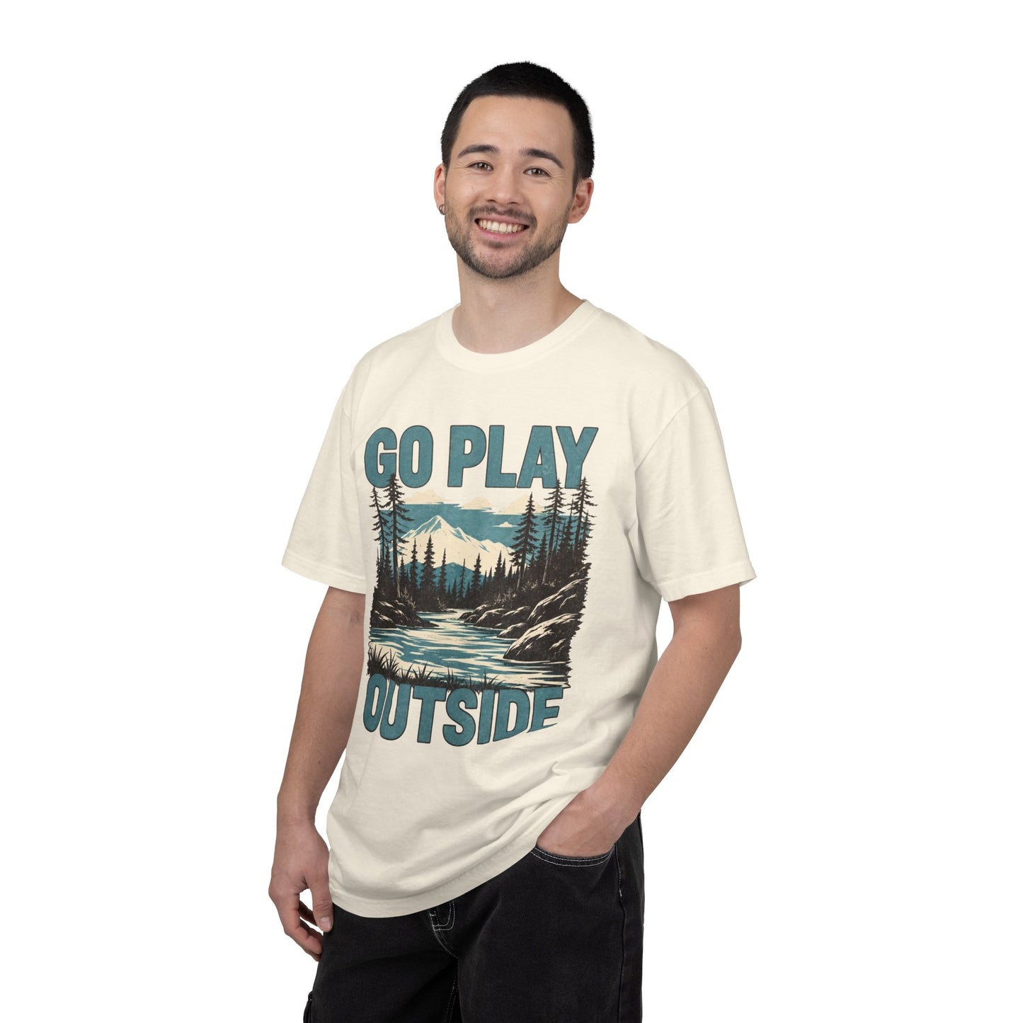 Go Play Outside Graphic T-Shirt — Outdoor Adventure Nature Tee