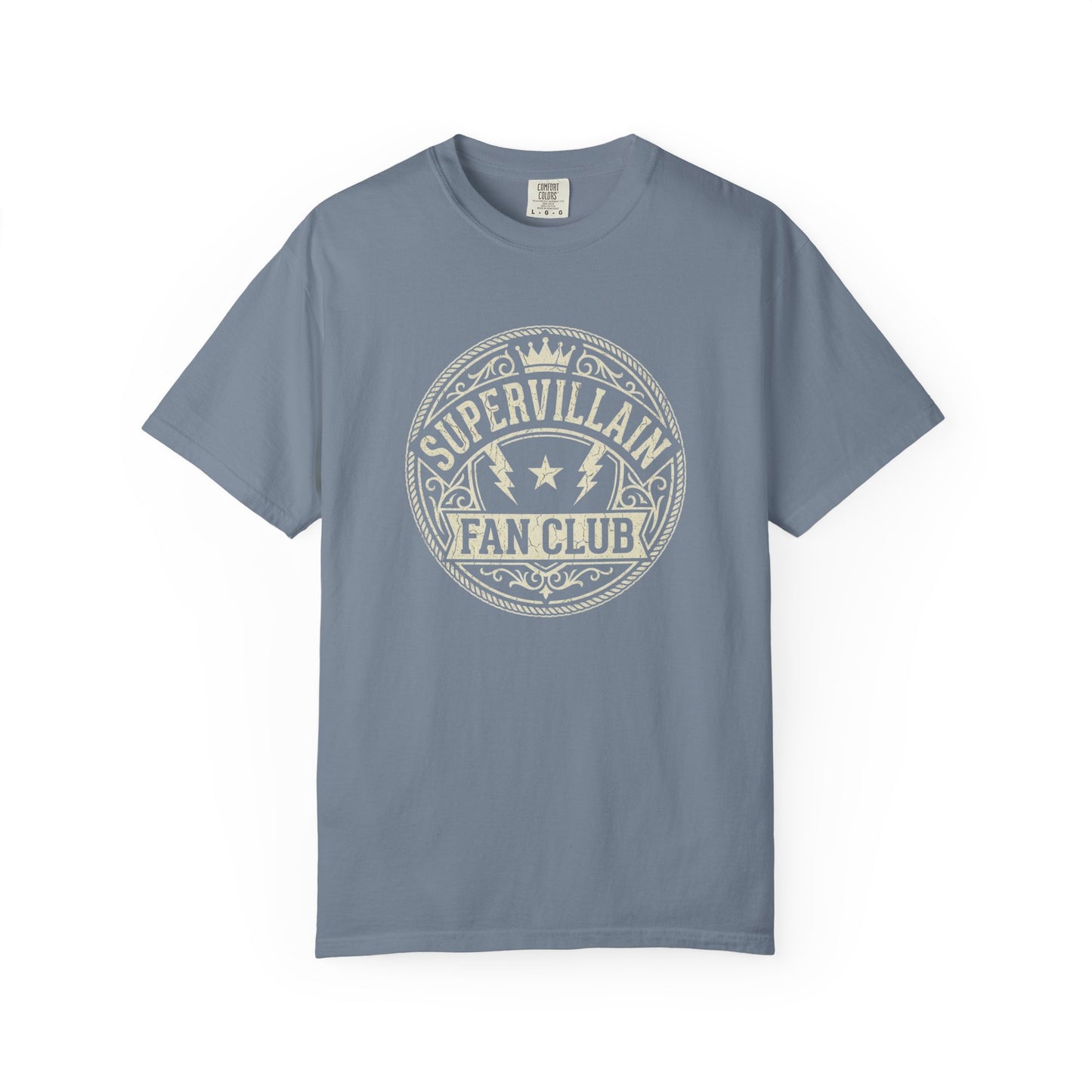 Supervillain Fan Club T-Shirt — Funny Membership Emblem Tee