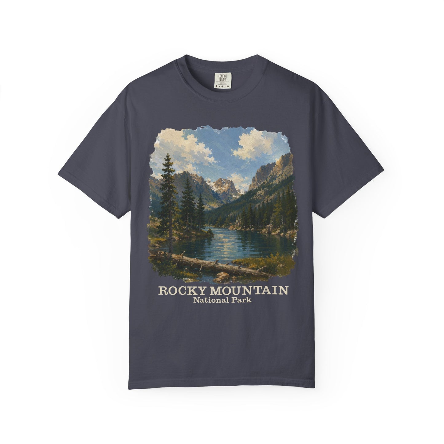 Rocky Mountain National Park T-Shirt — Scenic Lake Vintage Nature Tee