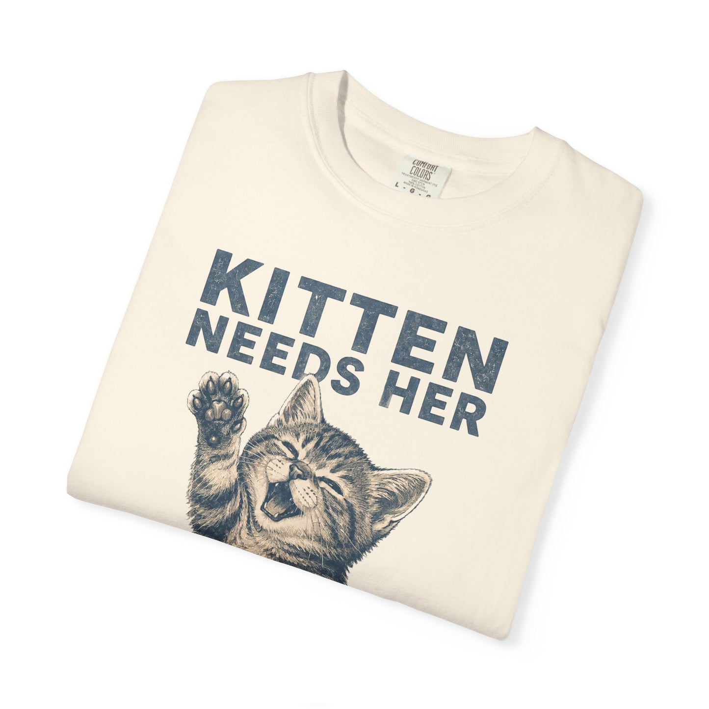 Kitten Needs Her Snacks T-Shirt — Cute Vintage Cat Graphic Tee