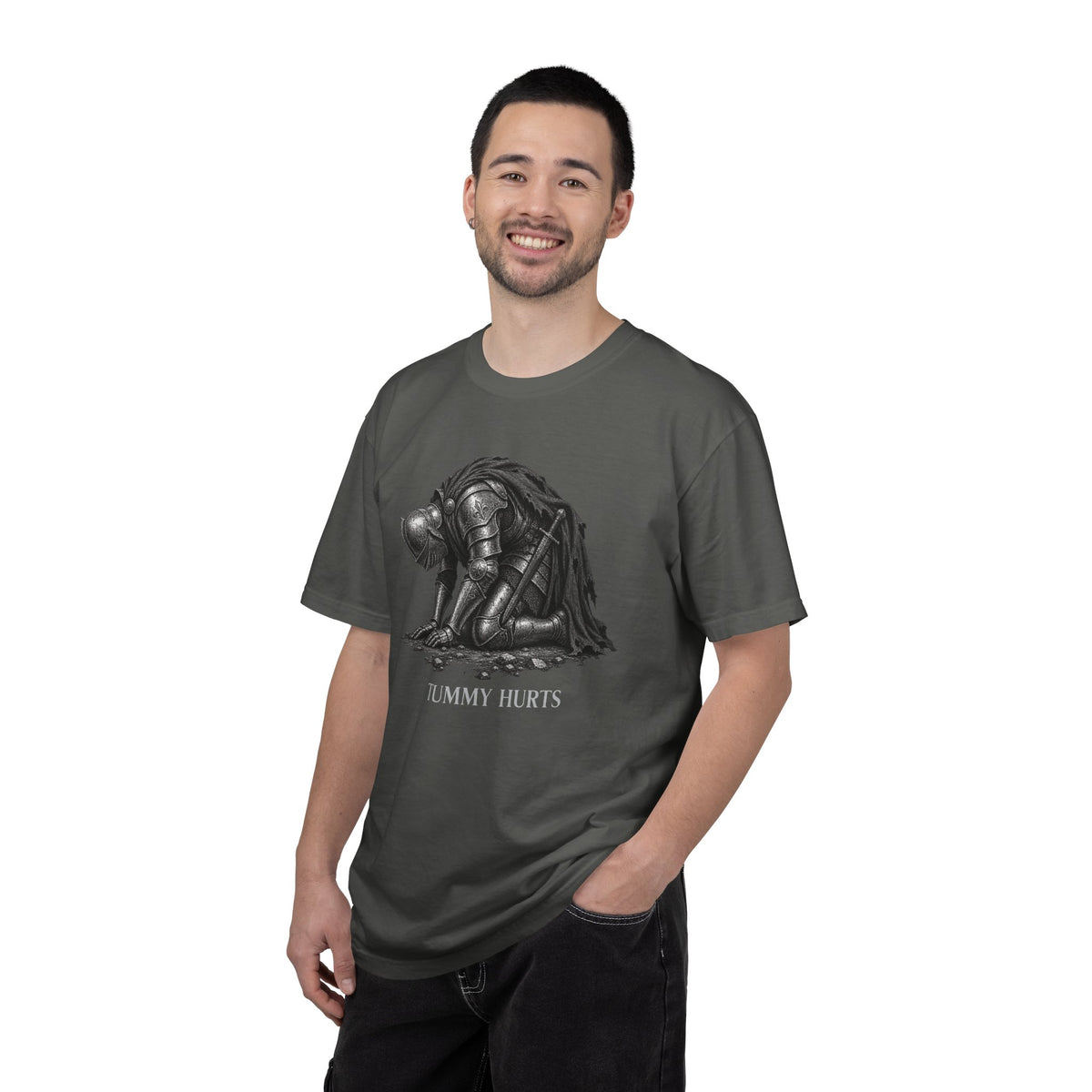 Tummy Hurts Medieval Knight Funny Fantasy Shirt