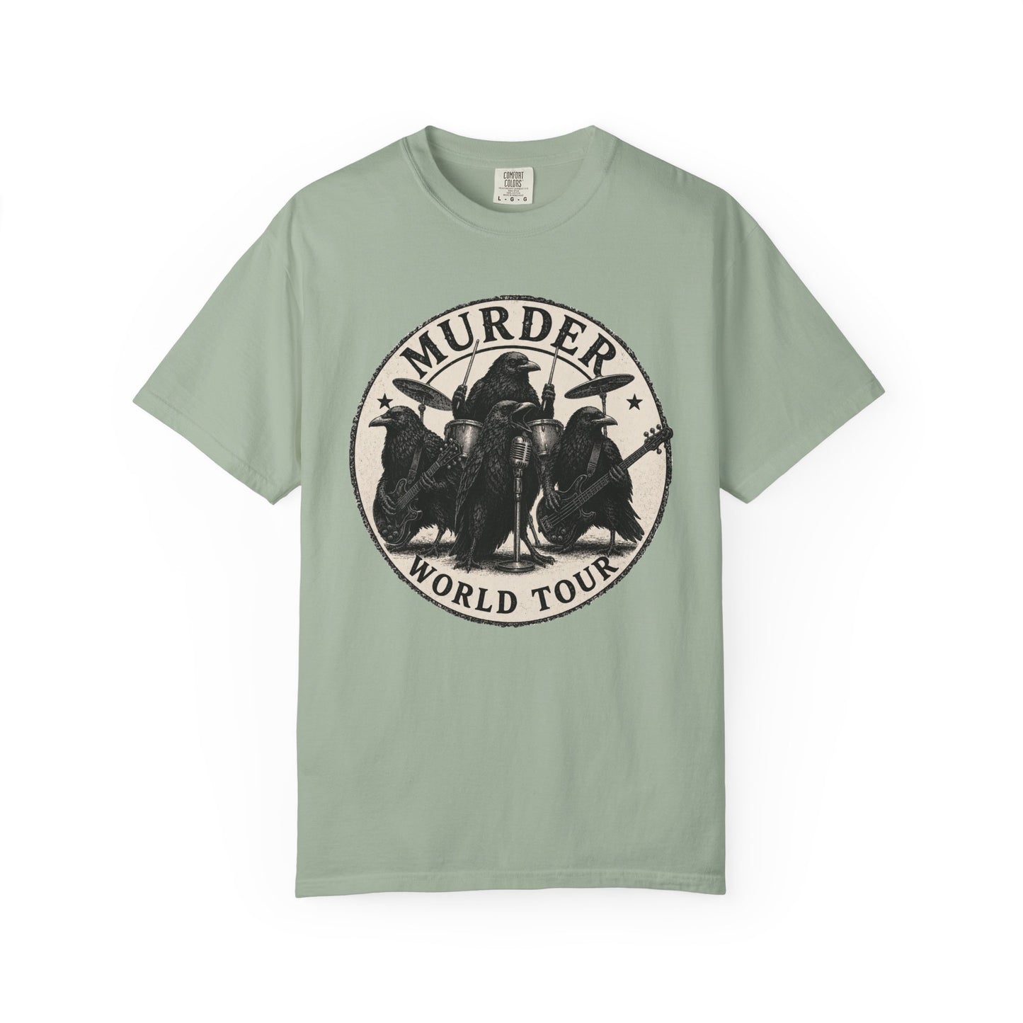 Murder World Tour Crow T-Shirt | Funny Crow Graphic Tee