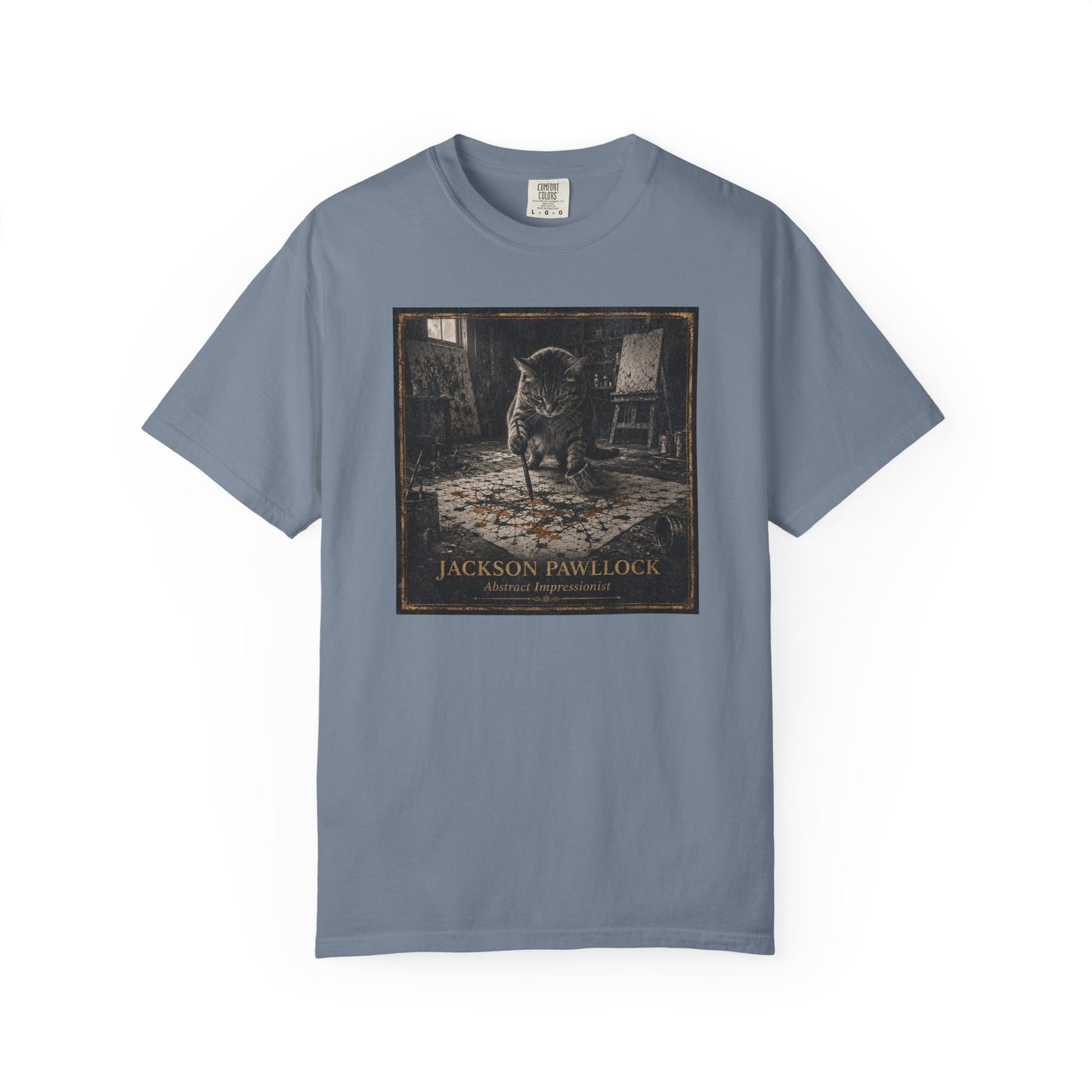 Jackson PAWllock Cat Painting T-Shirt