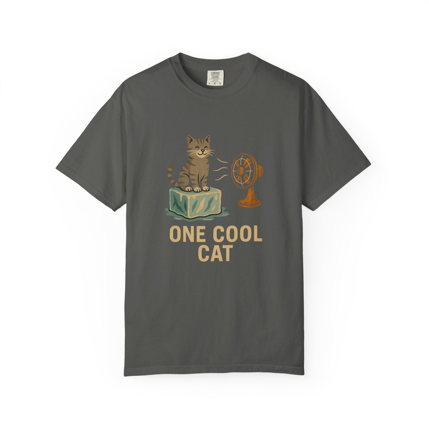 One Cool Cat T-Shirt — Funny Cat on Ice Graphic Tee
