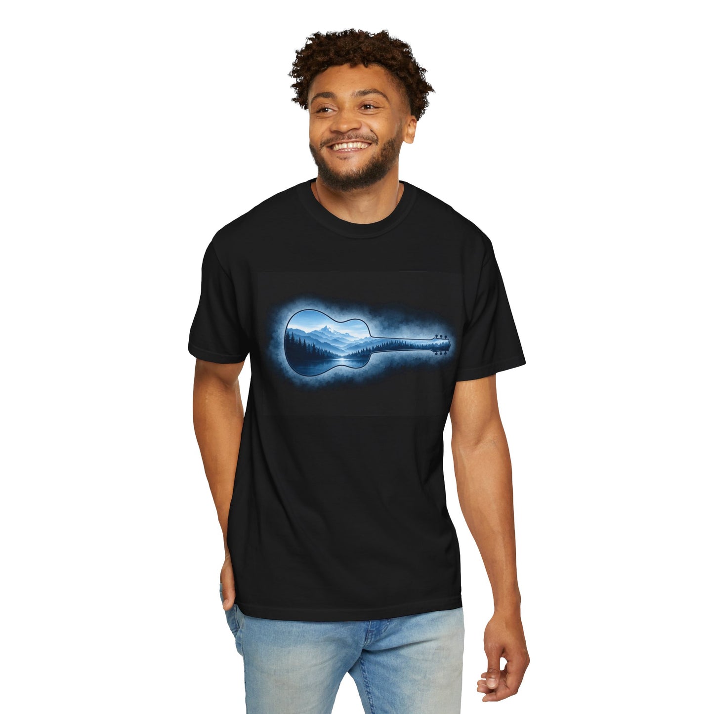 Mountain Lake Acoustic Guitar T-Shirt
