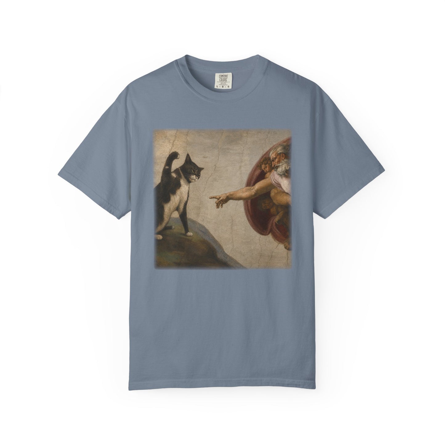 The Creation of Cat - Renaissance Parody T-Shirt