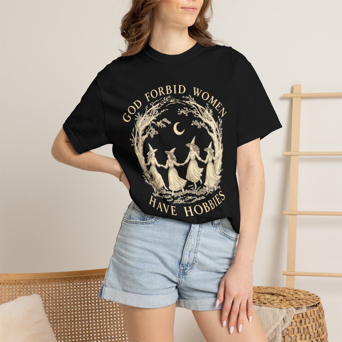 God Forbid Women Have Hobbies, Vintage Witch Graphic