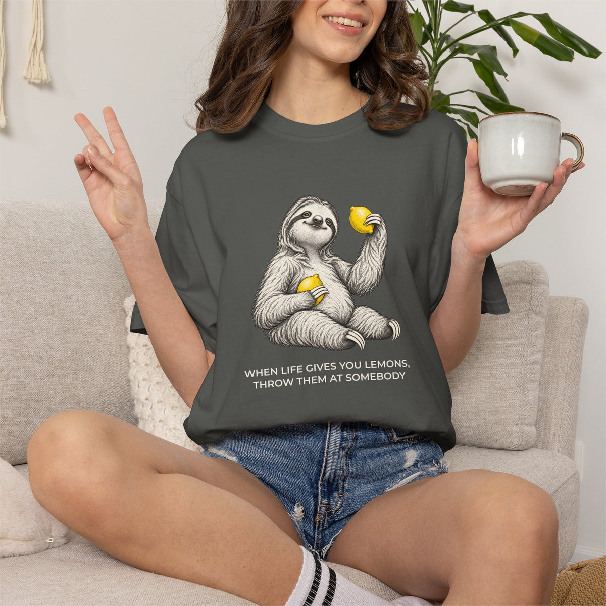 When Life Gives You Lemons Sloth T-Shirt