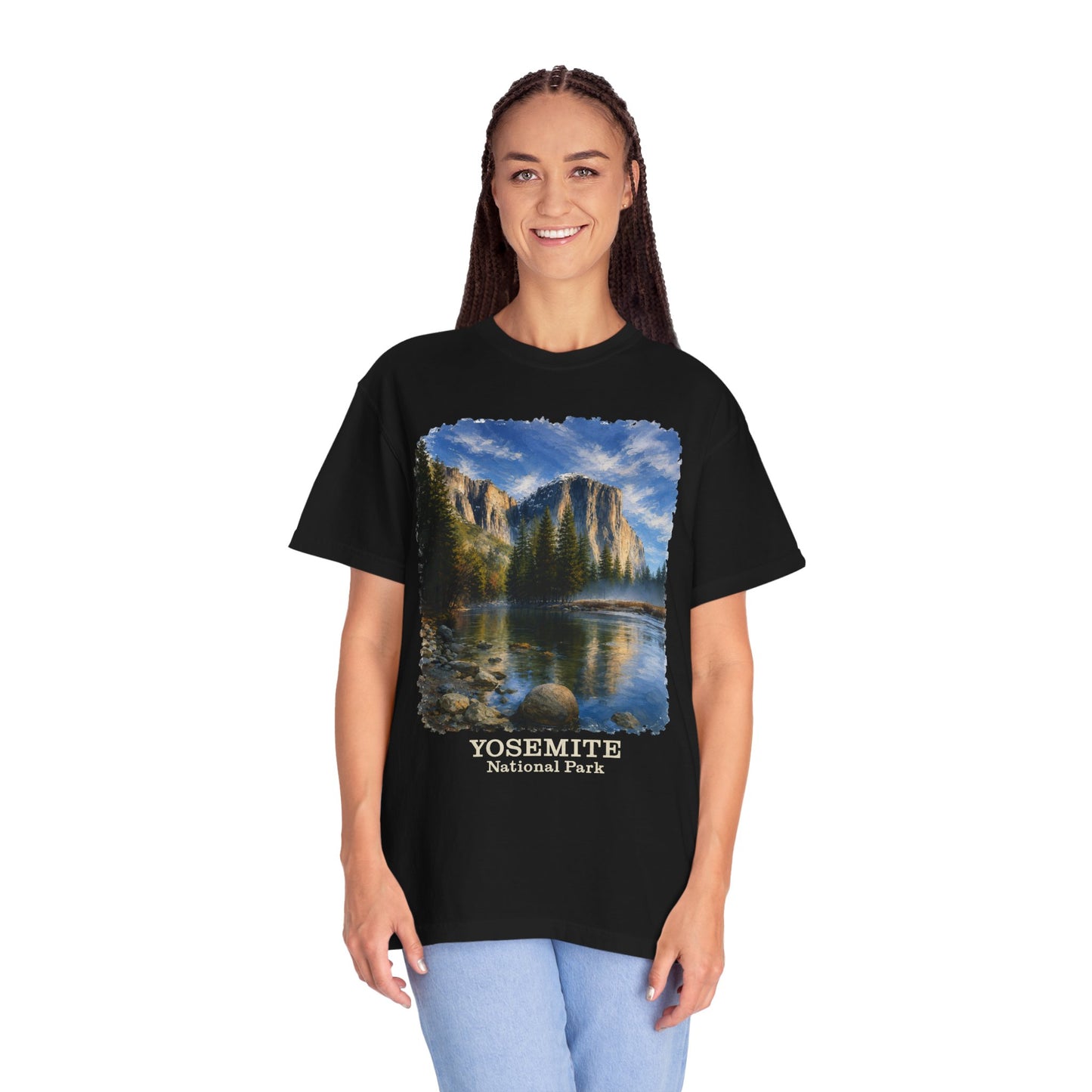Yosemite National Park Scenic T‑Shirt, Scenic El Capitan Vintage Landscape Tee