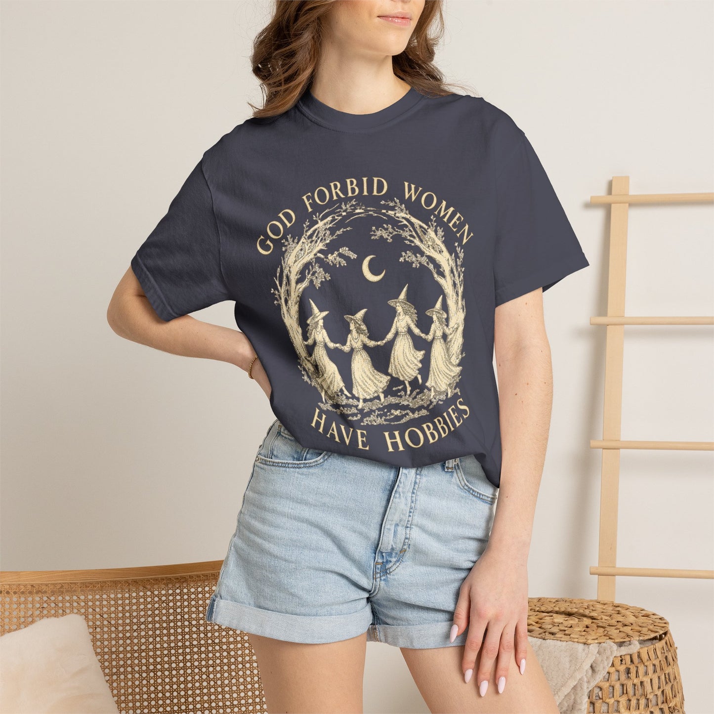 God Forbid Women Have Hobbies, Vintage Witch Graphic