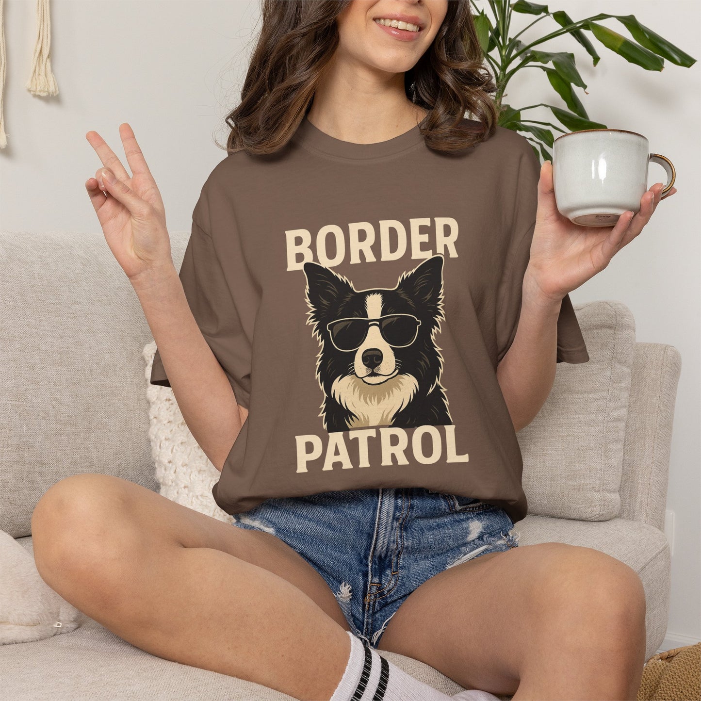 Border Patrol Border Collie Shirt, Funny Border Collie Dog Lover Gift