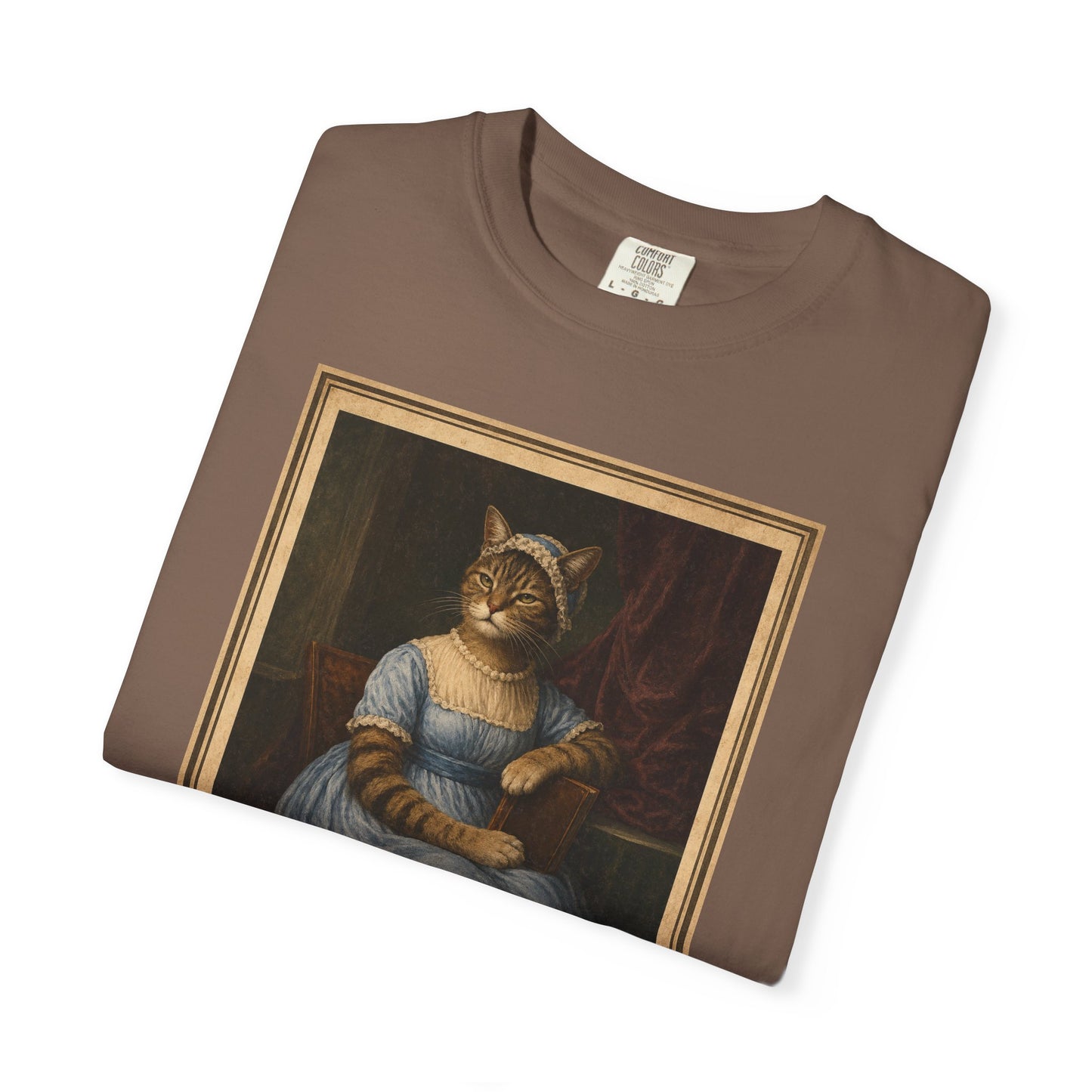 Jane Pawsten 'Pride and Indifference' T-Shirt Regency Distressed Funny Cat Tee