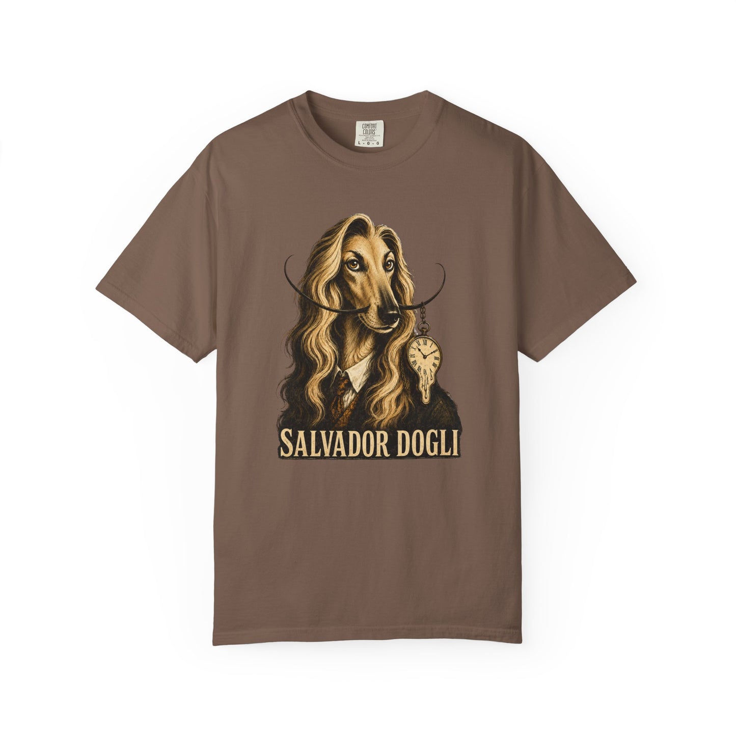 Salvador Dogli Art Tee — Surreal Afghan Hound Graphic T-Shirt
