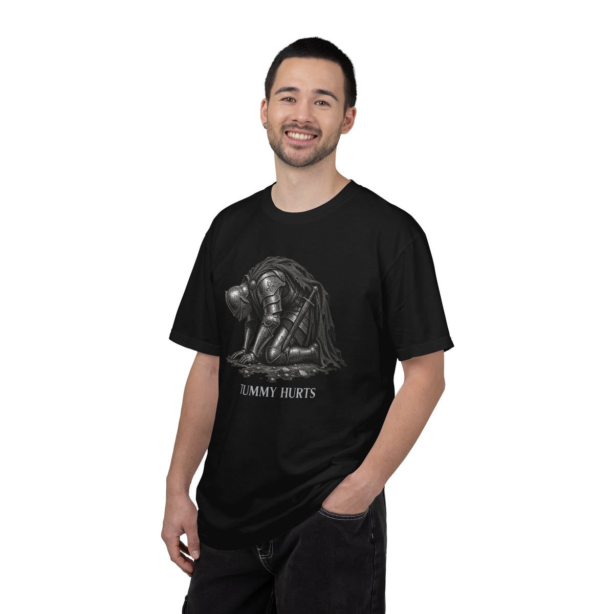 Tummy Hurts Medieval Knight Funny Fantasy Shirt