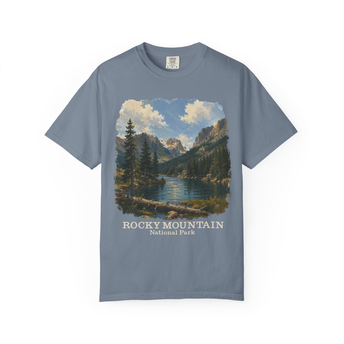 Rocky Mountain National Park T-Shirt — Scenic Lake Vintage Nature Tee