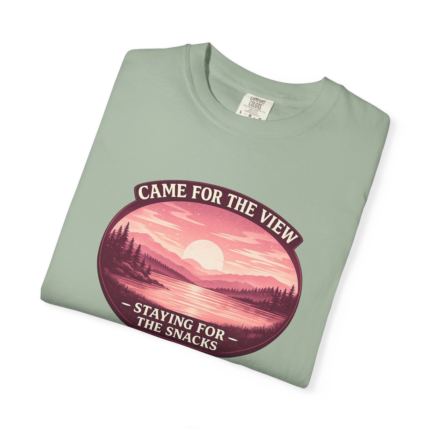 Came for the View, Staying for the Snacks Lake T-Shirt