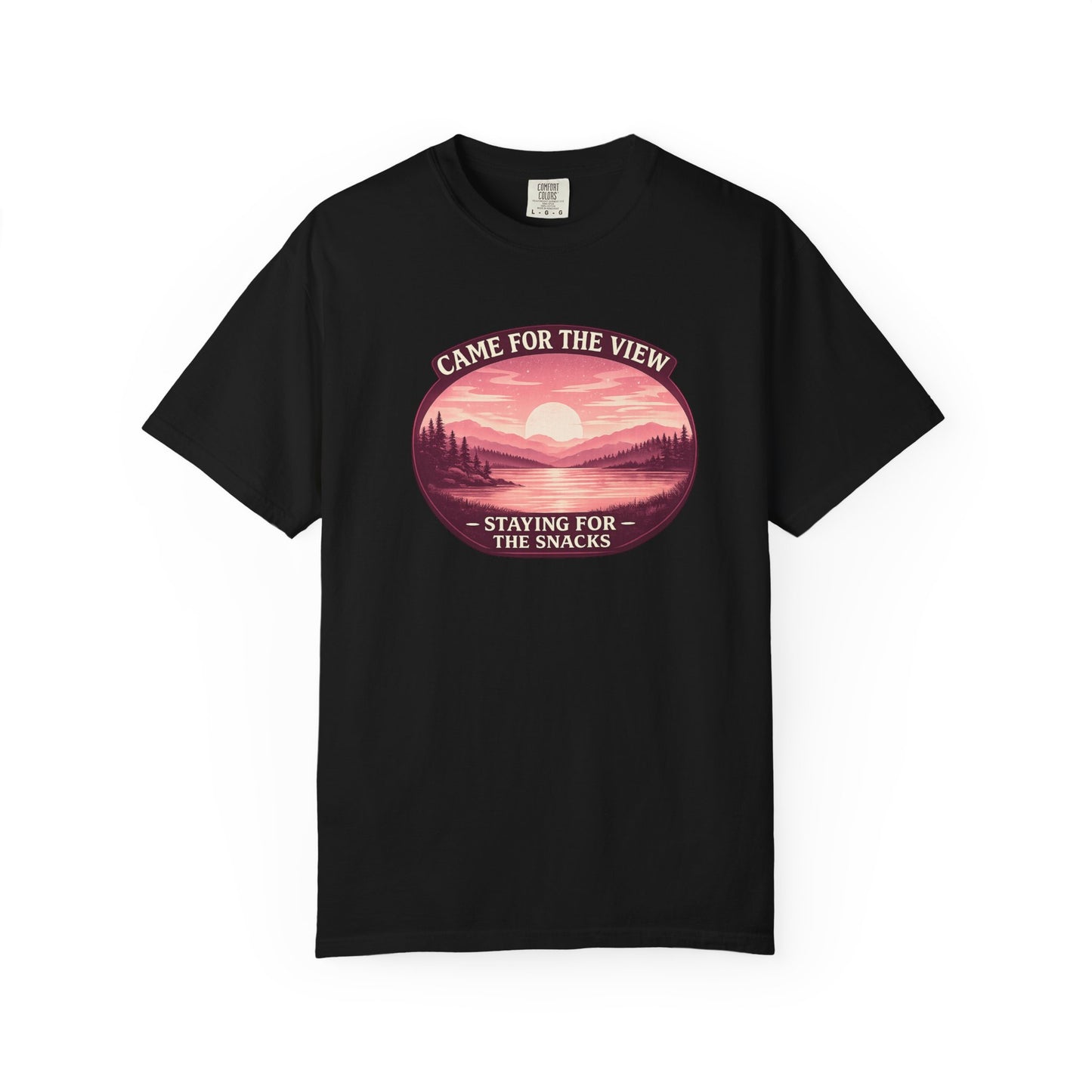 Came for the View, Staying for the Snacks Lake T-Shirt
