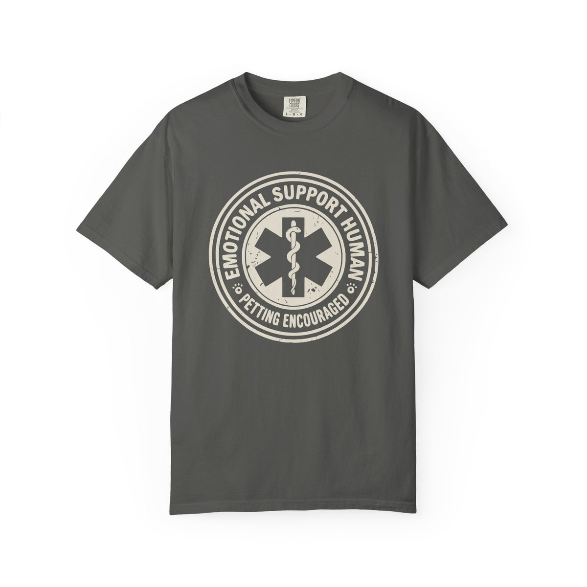 Emotional Support Human T-Shirt — “Petting Encouraged”