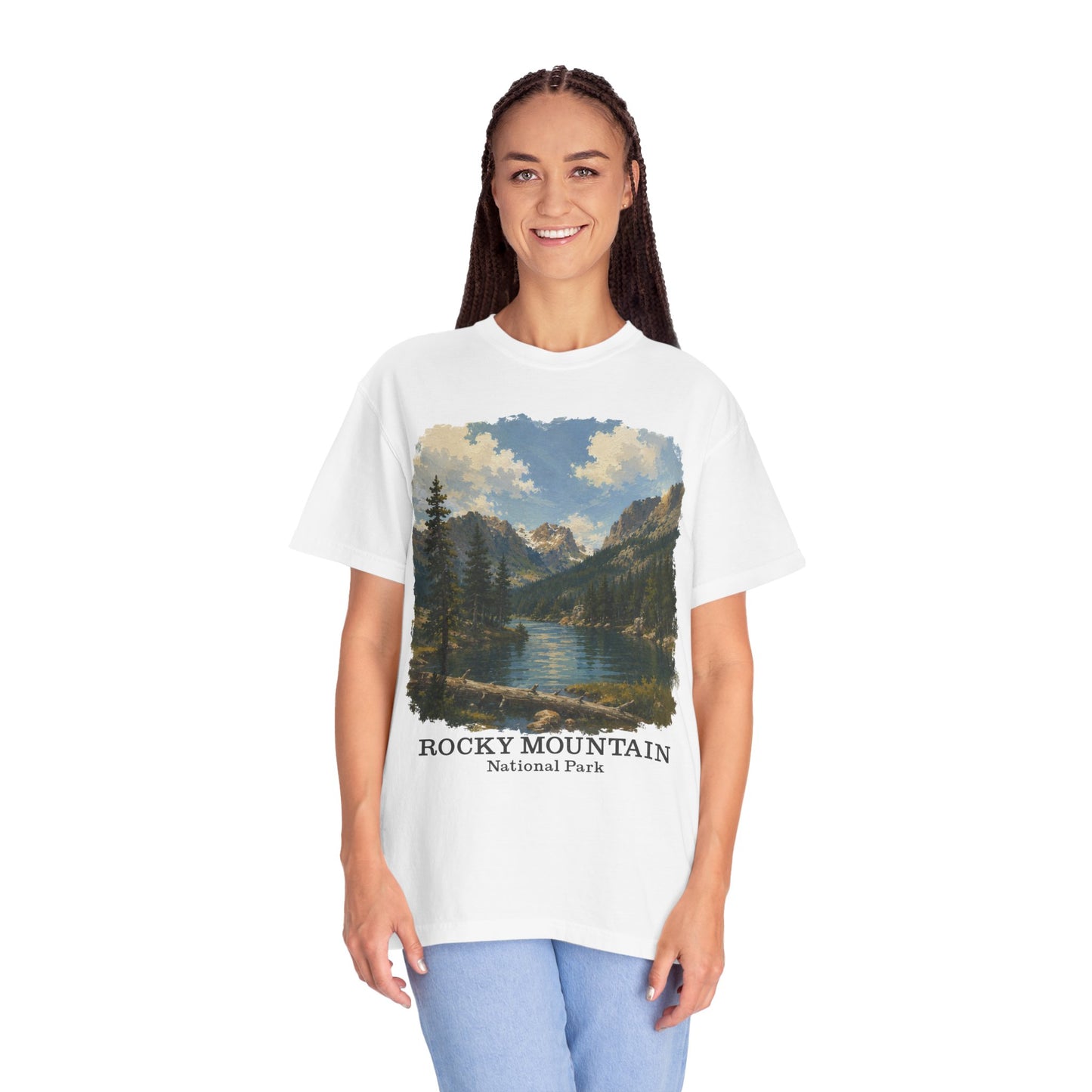 Rocky Mountain National Park T-Shirt — Scenic Lake Vintage Nature Tee