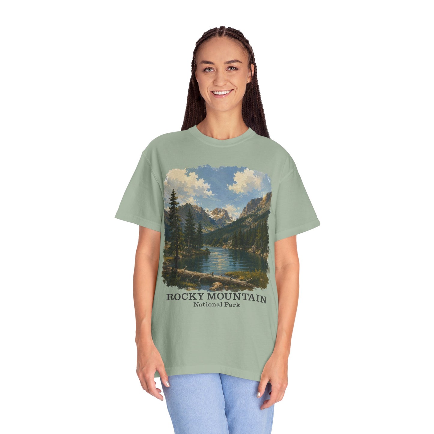 Rocky Mountain National Park T-Shirt — Scenic Lake Vintage Nature Tee