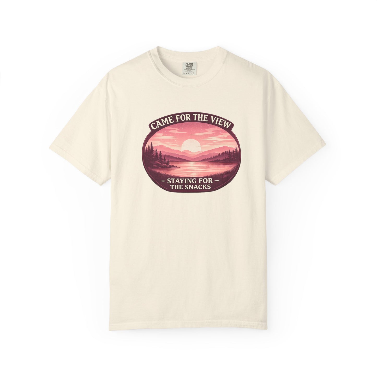 Came for the View, Staying for the Snacks Lake T-Shirt