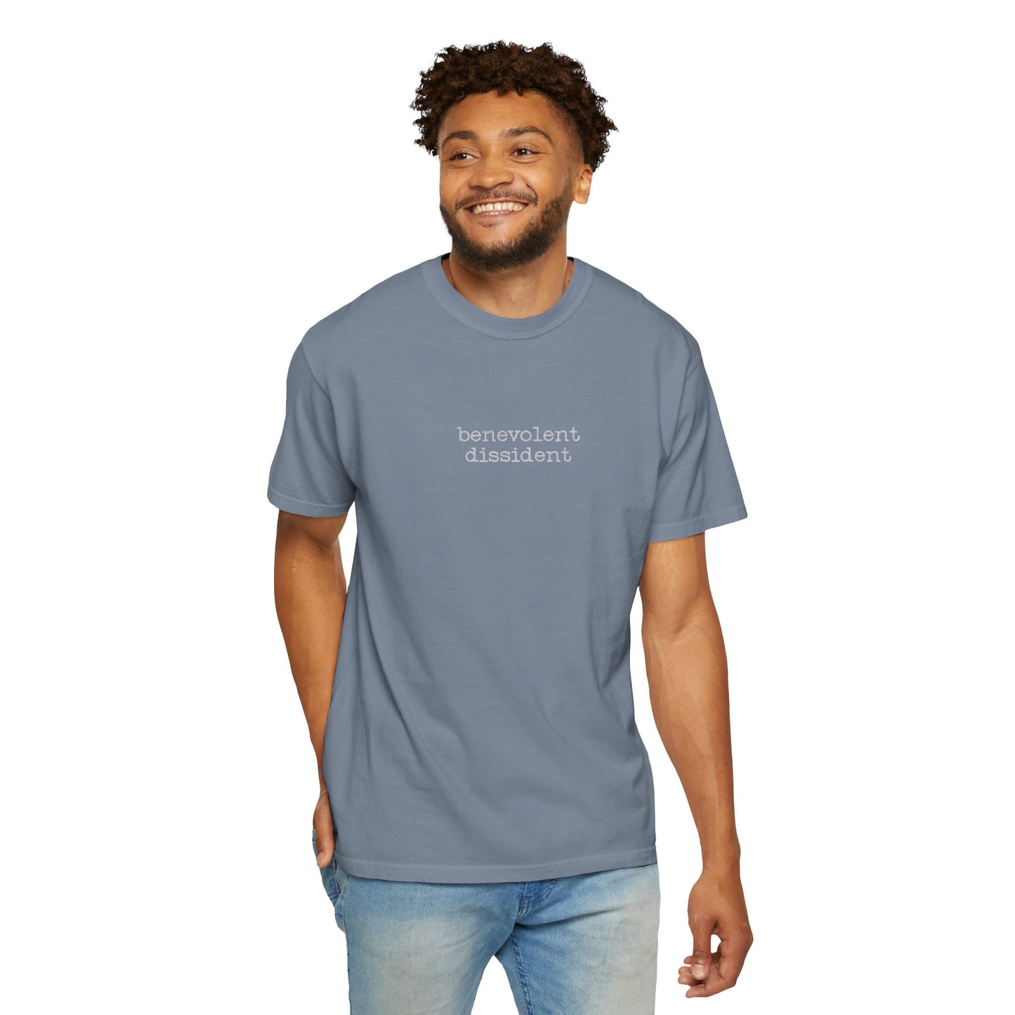 Benevolent Dissident T-Shirt — Minimalist Activism Statement Graphic Tee