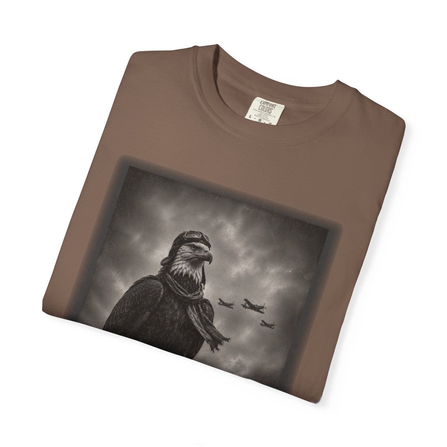 Vintage Distressed Eagle Aviator T-Shirt | WWII-Inspired Pilot Eagle Graphic Tee | Unisex Comfort Colors Shirt