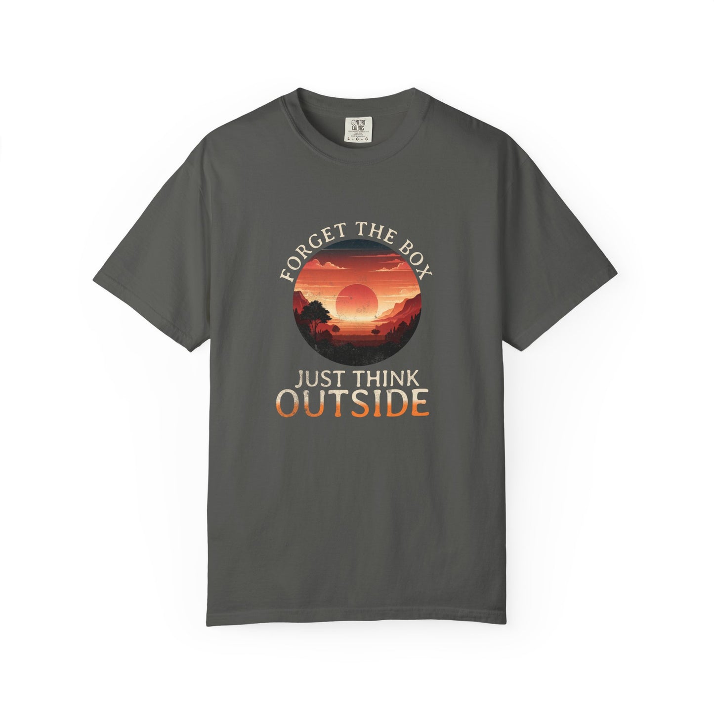 Forget the Box "Think Outside" Camping Hiking Beach Lake T-Shirt