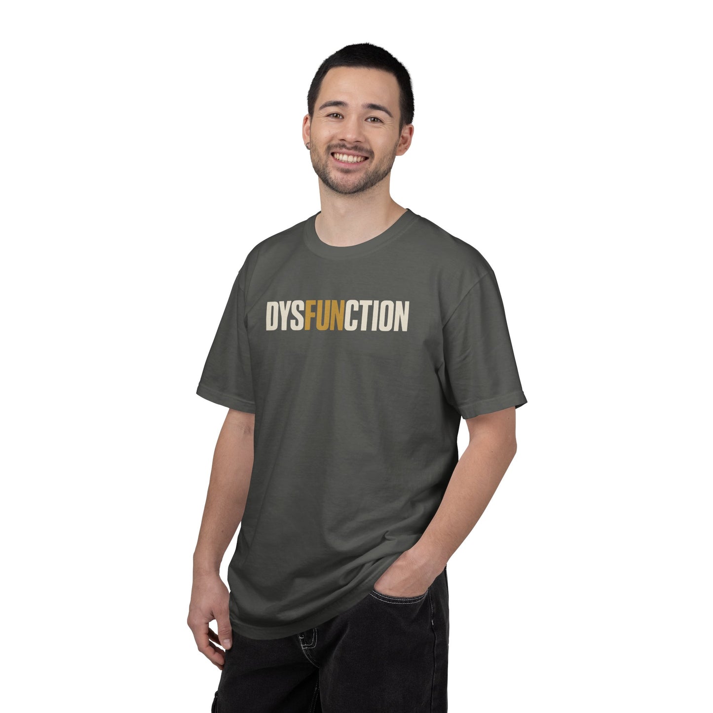 DysFUNction Shirt, Funny Minimalist Typography Humor Shirt